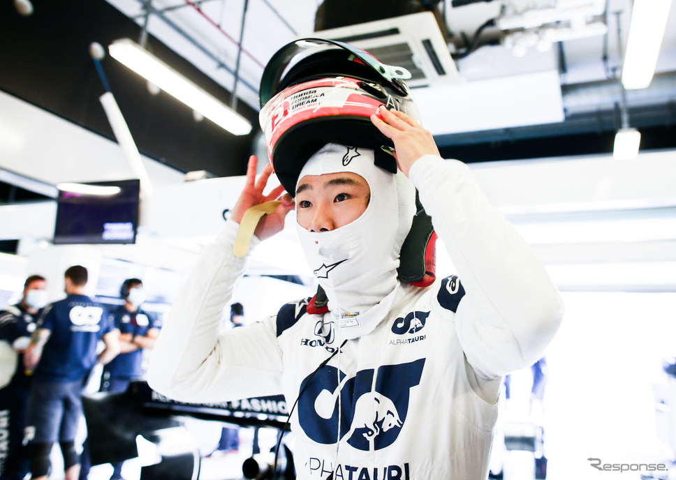 来季F1をアルファタウリ・ホンダで戦う角田裕毅(写真は20年12月15日のF1アブダビ若手テスト)。《写真提供 Honda》
