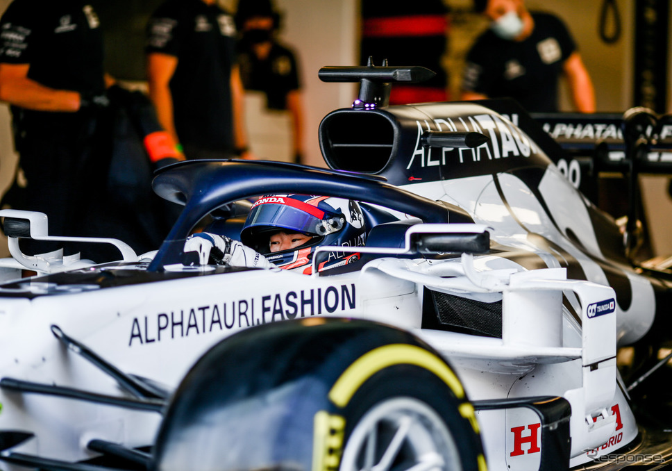 来季F1をアルファタウリ・ホンダで戦う角田裕毅(写真は20年12月15日のF1アブダビ若手テスト)。《Photo by AlphaTauri / Red Bull》