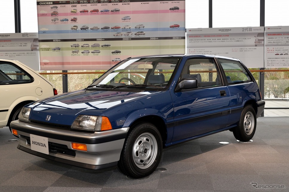 3代目シビックハッチバック25i(1984年)《写真撮影 嶽宮三郎》