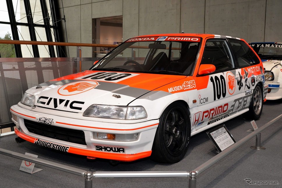 4代目シビック全日本ツーリングカー選手権仕様車（1990年）　展示期間は2020年12月23日まで《写真撮影 嶽宮三郎》