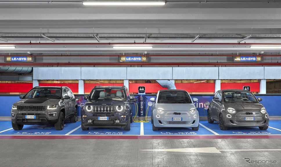 FCAがミラノ・マルペンサ空港に開設した電動車向け急速充電ステーション《photo by FCA》