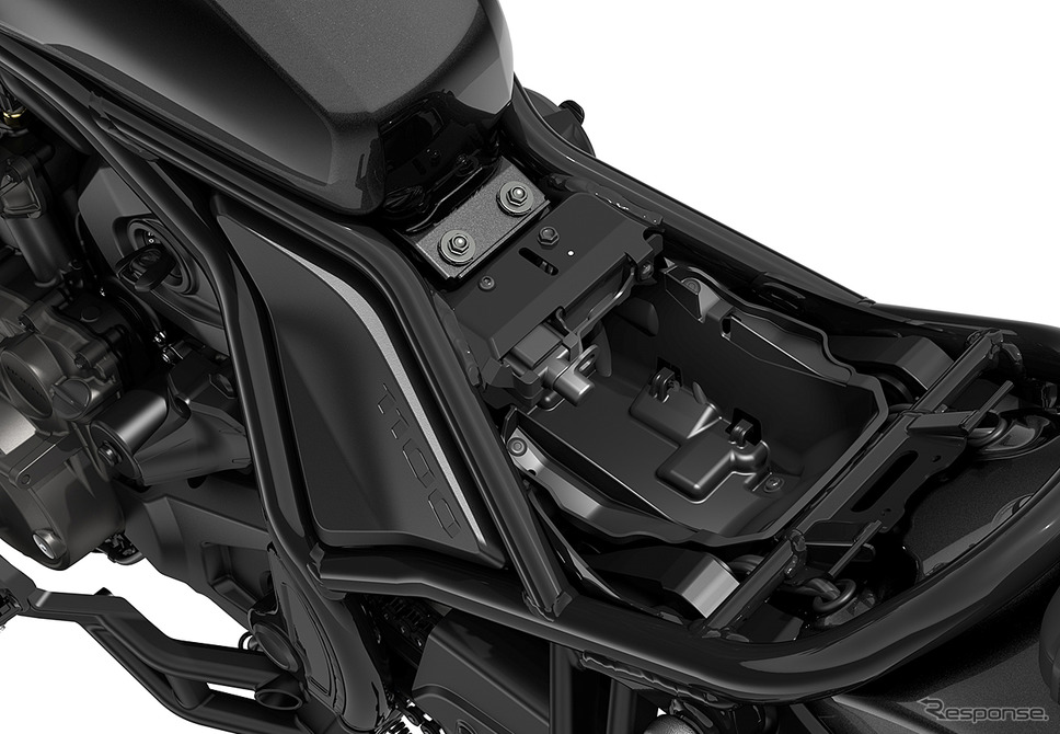 ホンダ レブル1100(US)メインキー、USBポート、ストレージボックス配置《写真提供 本田技研工業》