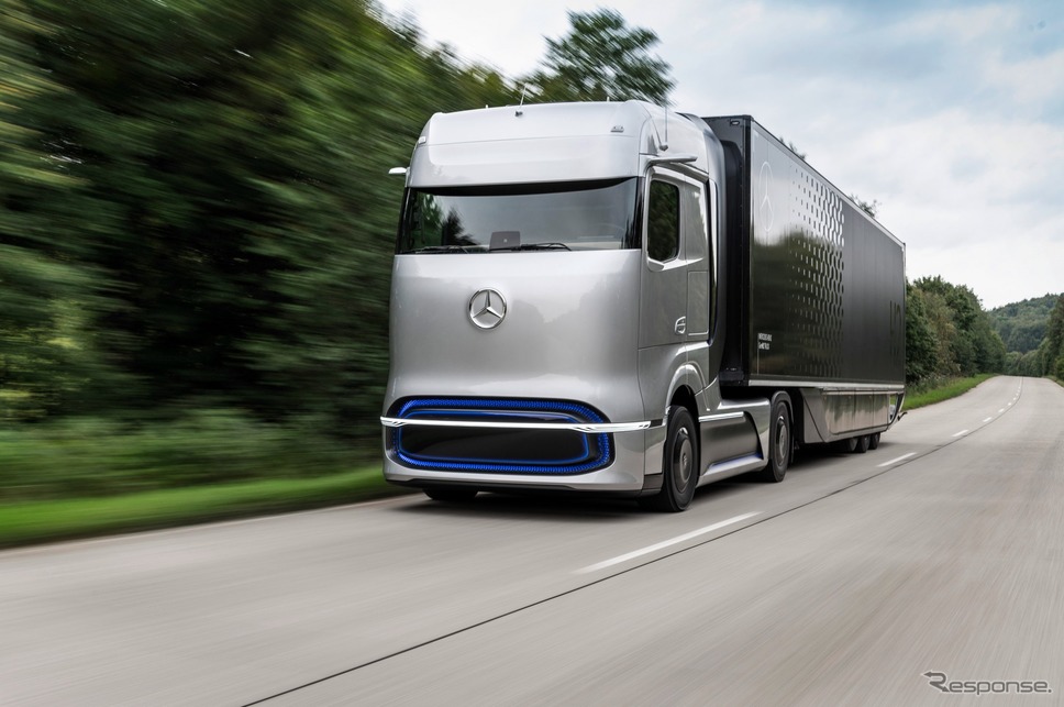 メルセデスベンツの次世代燃料電池トラックコンセプト、GenH2トラック《photo by Daimler Truck》