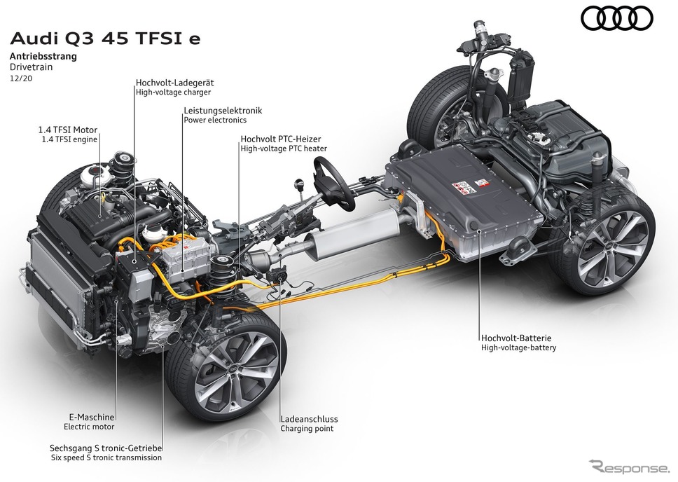 アウディ Q3 新型のPHV「45 TFSI e」《photo by Audi》