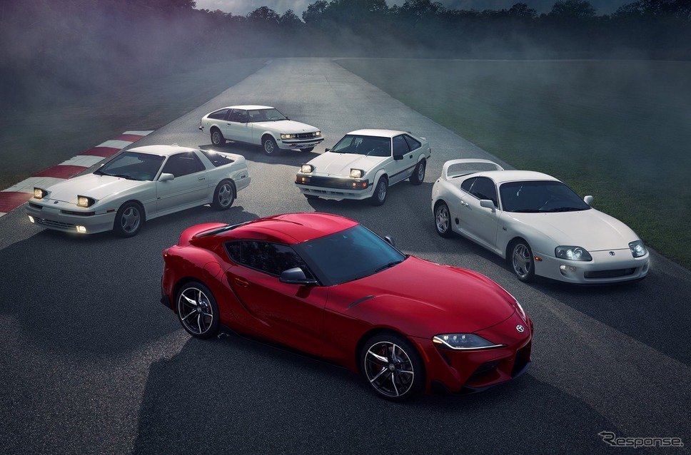 歴代トヨタ・スープラの北米仕様《photo by Toyota》