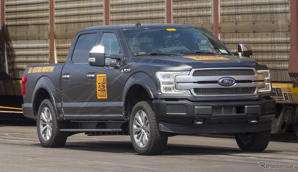 フォードの新型evは大型ピックアップトラック プロトタイプが雪上テスト 動画 E燃費