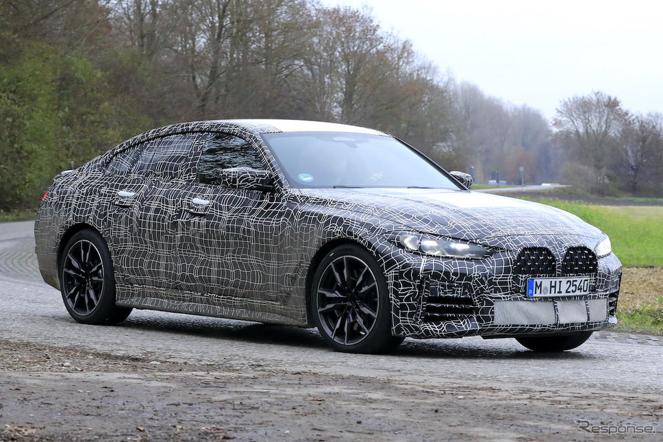 BMW 4シリーズグランクーペ プロトタイプ(スクープ写真)《APOLLO NEWS SERVICE》