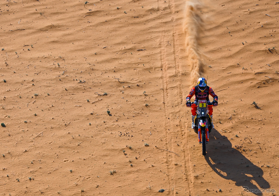 二輪総合で前半戦首位の#3 T.プライス(KTM)。《Photo by Red Bull》