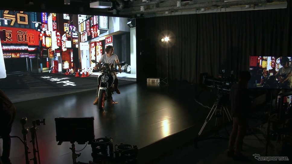 ソニーが映画の現場で使用しているバーチャルプロダクション技術も披露された《写真提供 ソニー》