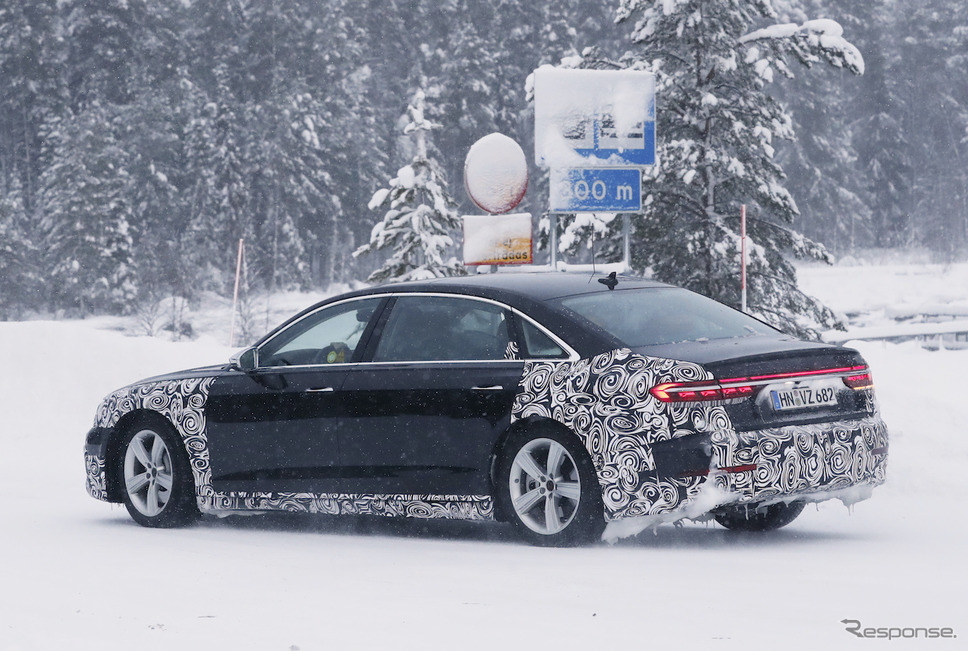 アウディ A8 ホルヒ 市販型プロトタイプ(スクープ写真)《APOLLO NEWS SERVICE》