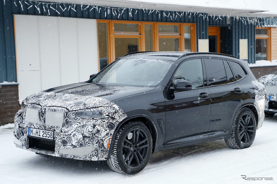 BMW X3M 改良新型プロトタイプ（スクープ写真）《APOLLO NEWS SERVICE》