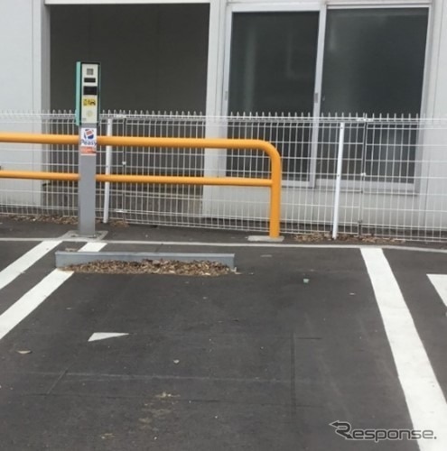 アイテックのロックレス駐車場機器対応車室イメージ《画像提供 NTTドコモ》