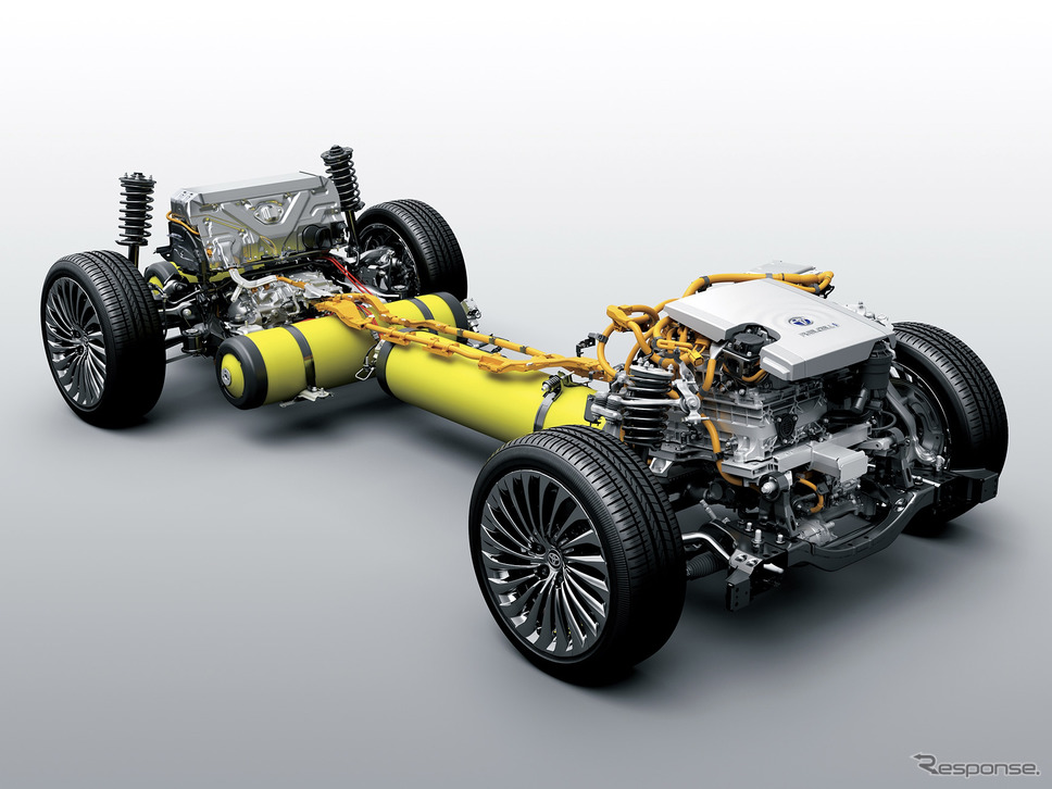 トヨタ MIRAI 新型の燃料電池システム《写真提供 東洋紡》
