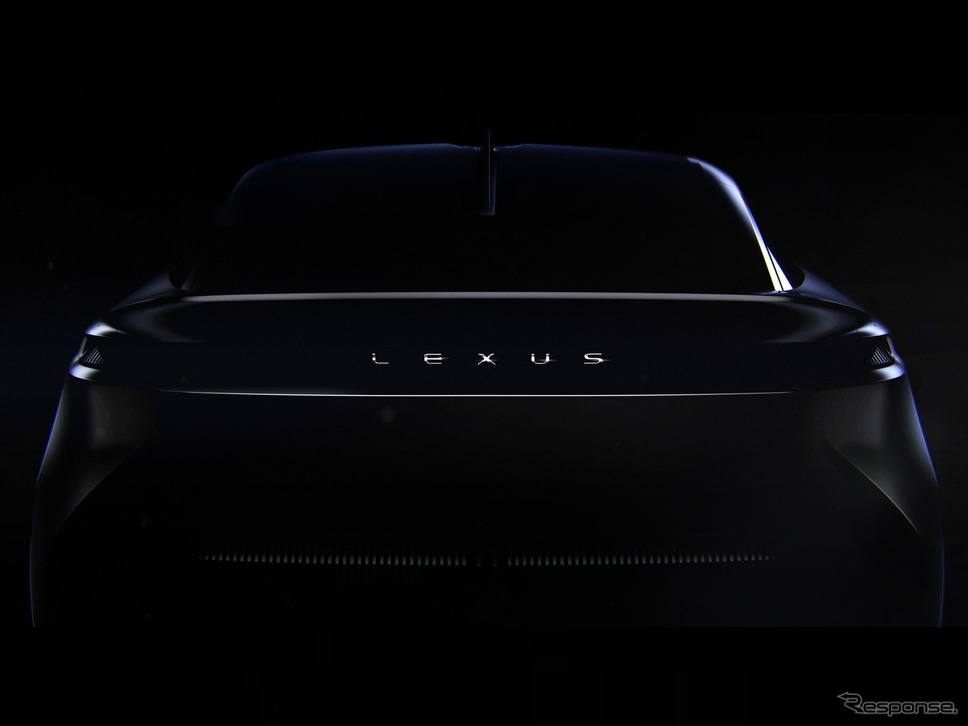レクサスの新EVコンセプトカーのティザーイメージ《photo by Lexus》