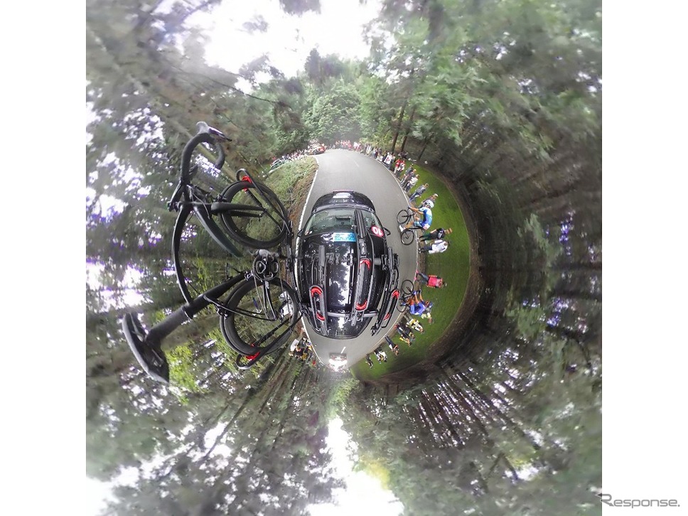 ダクション360S+ルーフキャリアアタッチメントによる撮影《写真提供 カーメイト》