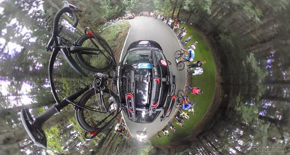 ダクション360S+ルーフキャリアアタッチメントによる撮影《写真提供 カーメイト》
