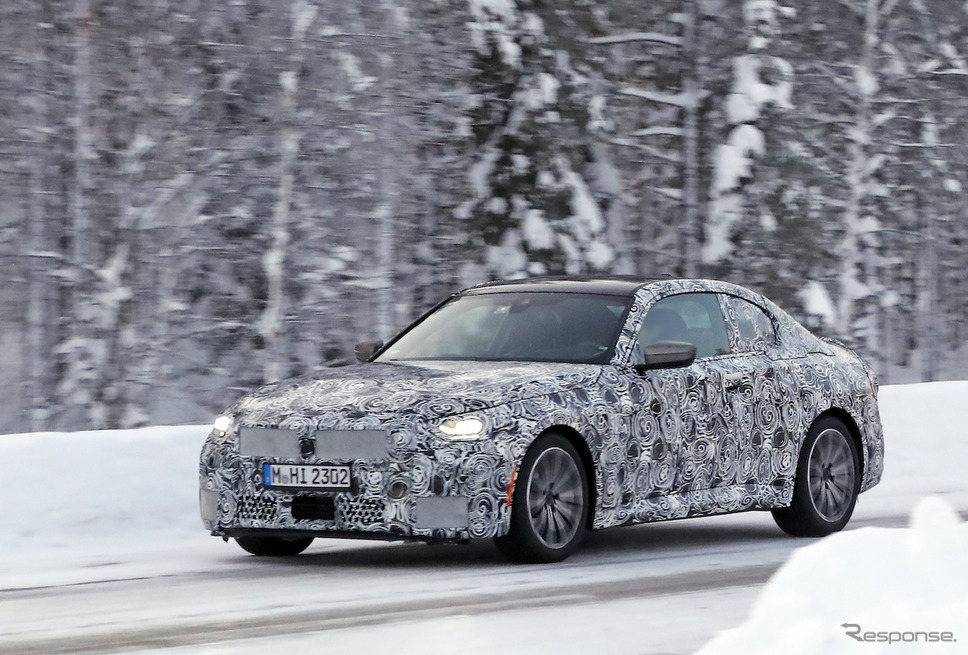 BMW 2シリーズクーペ「M245i」プロトタイプ(スクープ写真)《APOLLO NEWS SERVICE》