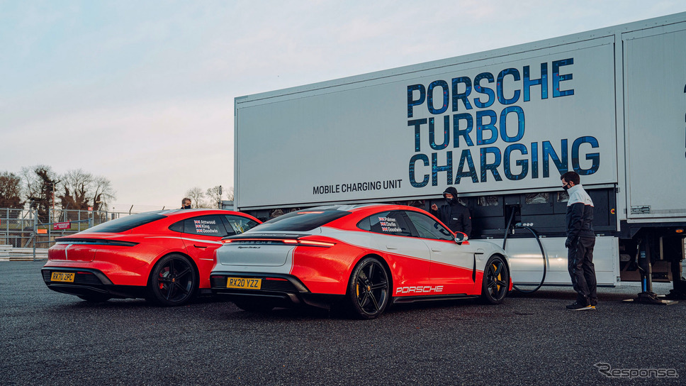 ポルシェ・タイカン の1000km耐久走行チャレンジ《photo by Porsche》