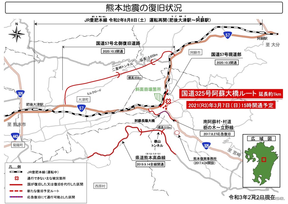 熊本地震の復旧状況《資料：熊本県》