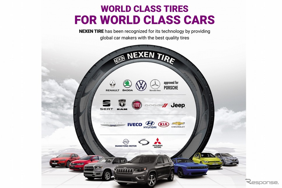 多くの自動車メーカーにタイヤを供給している《photo by NEXEN TIRE》