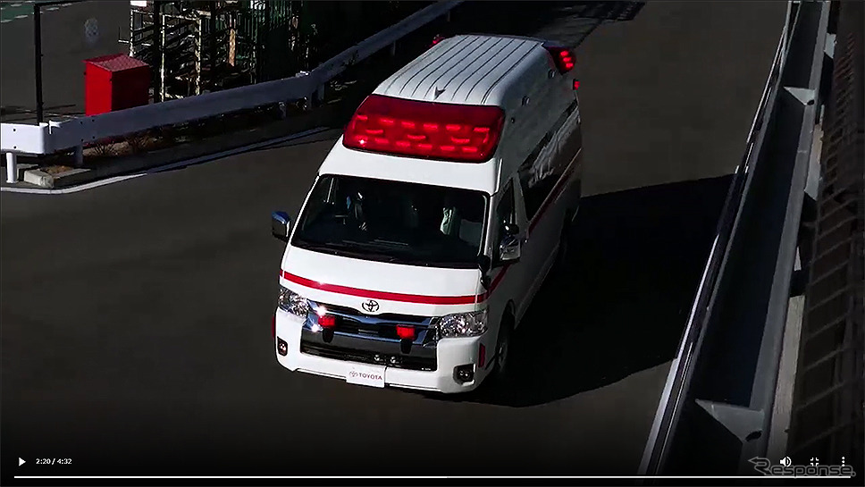 トヨタ救急車ハイメディック「WEB展示会」《動画キャプチャ：トヨタカスタマイジング＆ディベロップメント》
