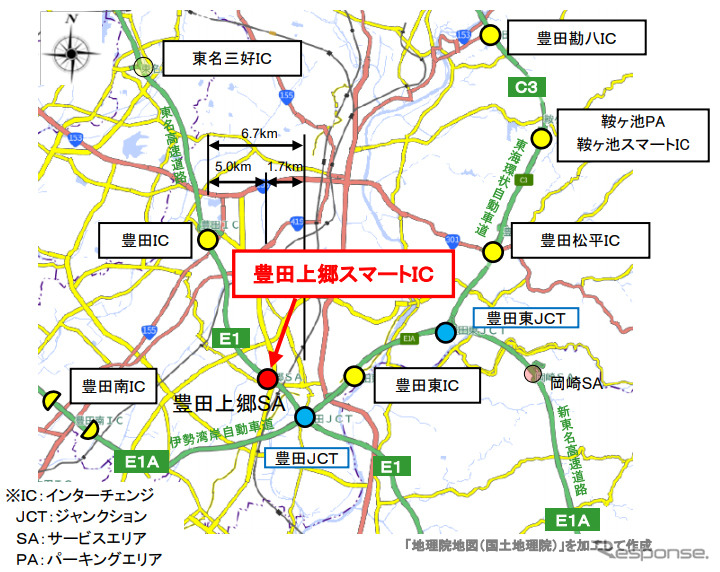 東名 豊田上郷スマートIC《写真提供 中日本高速道路》