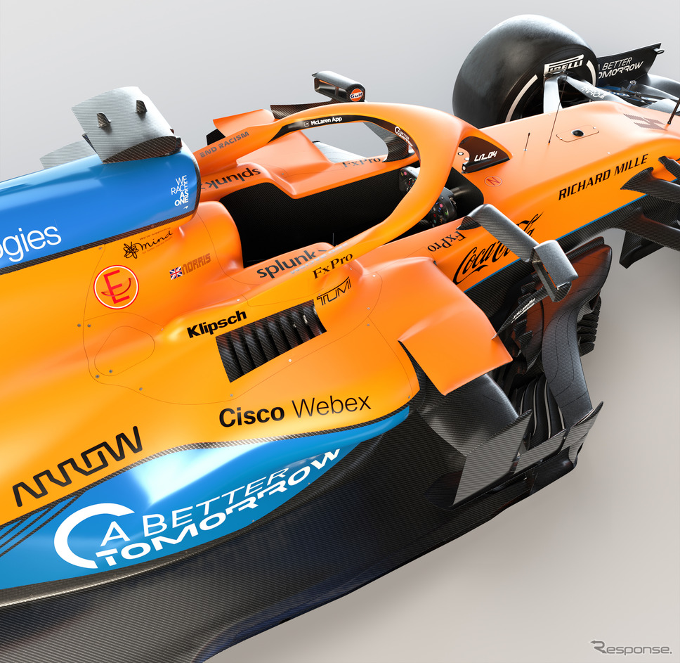 2021年型マクラーレンMCL35M《Photo by McLaren》