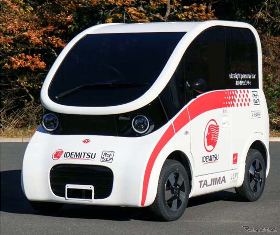 2019年の東京モーターショーで出展された超小型EVの試作車