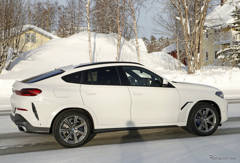 BMW X6 改良新型プロトタイプ(スクープ写真)《APOLLO NEWS SERVICE》
