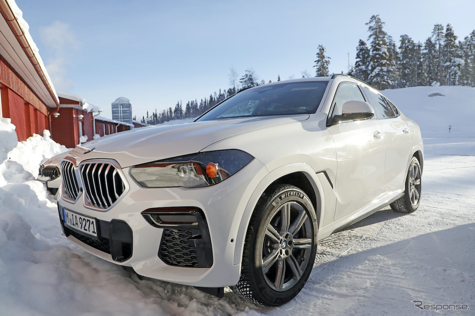BMW X6 改良新型プロトタイプ(スクープ写真)《APOLLO NEWS SERVICE》