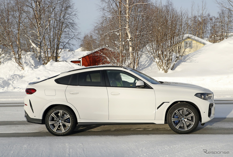 BMW X6 改良新型プロトタイプ(スクープ写真)《APOLLO NEWS SERVICE》