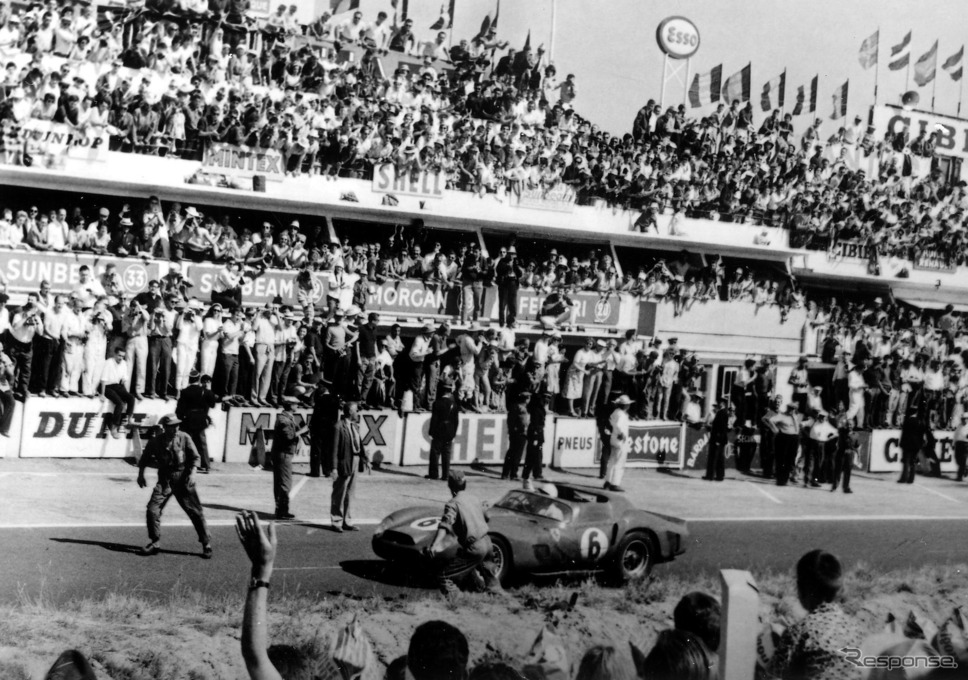 1962年に開催された「ルマン24時間レース」の模様（フェラーリのライブラリー写真）。《Photo by Ferrari》