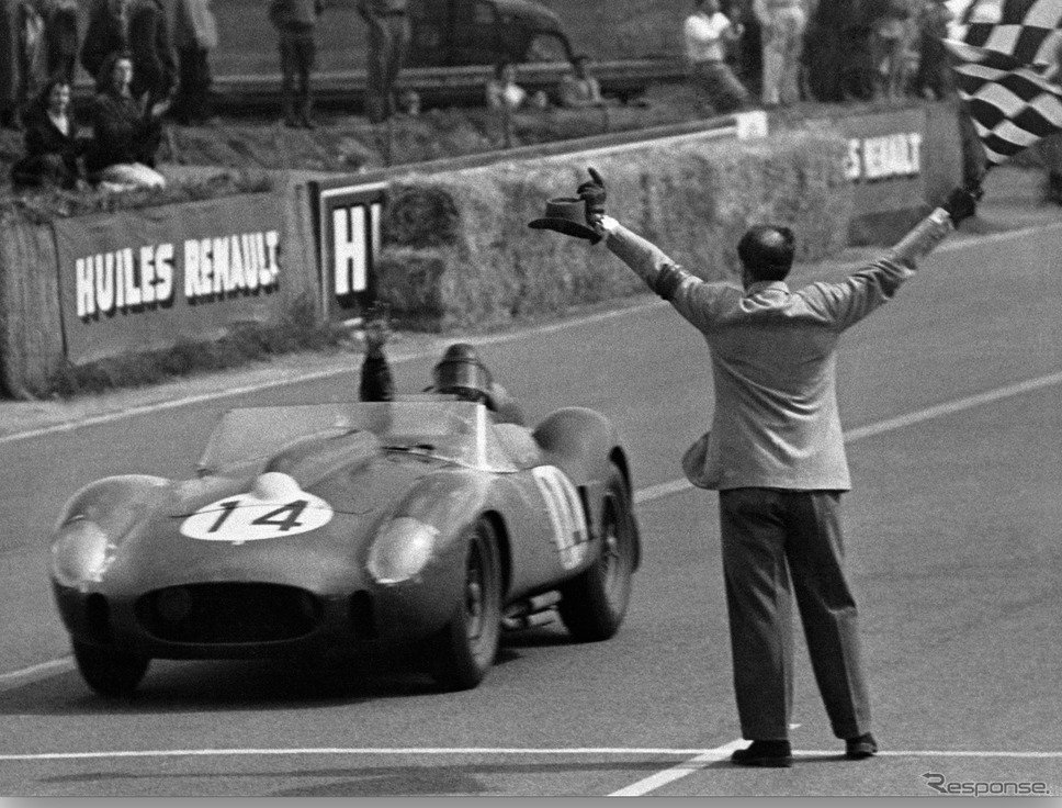 1958年に開催された「ルマン24時間レース」の模様（フェラーリのライブラリー写真）。《Photo by Ferrari》