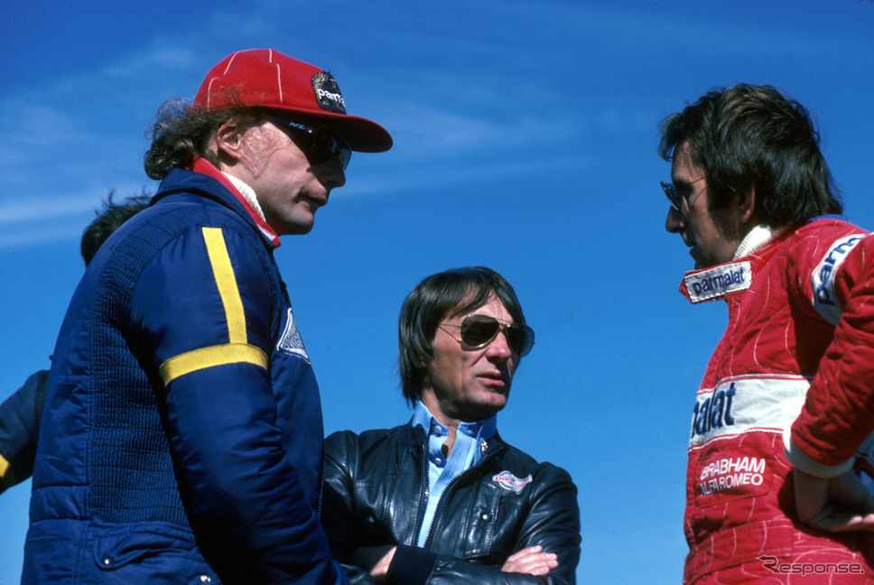 1978年スウェーデンGP、向かって左からラウダ、バーニー・エクレストン、ジョン・ワトソン《Photo by Hoch Zwei/Corbis via Getty Images/ゲッティイメージズ》