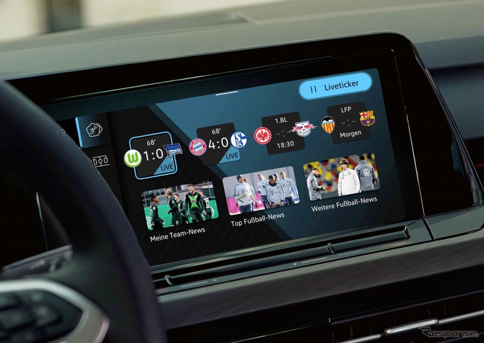VW ゴルフ 新型向けの車載アプリ「WeScore」《photo by VW》