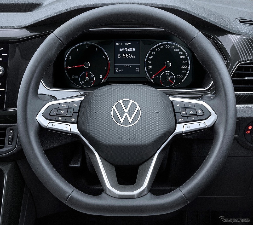 VW T-クロス TSI スタイル レザーマルチファンクションステアリングホイール《写真提供 フォルクスワーゲングループジャパン》