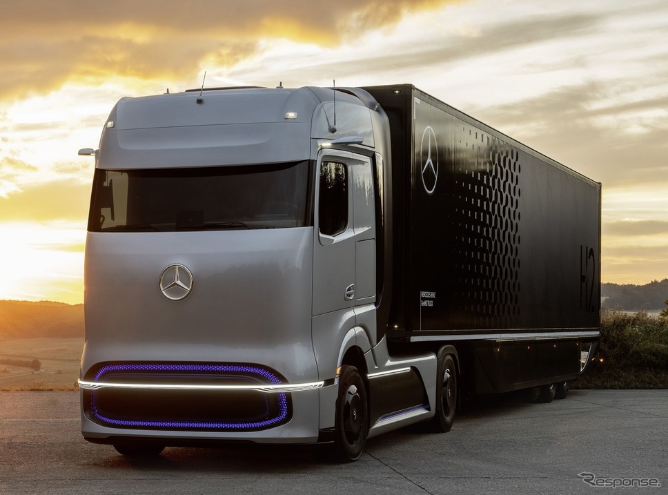 メルセデスベンツの次世代燃料電池トラックコンセプト、GenH2トラック《photo by Daimler Truck》