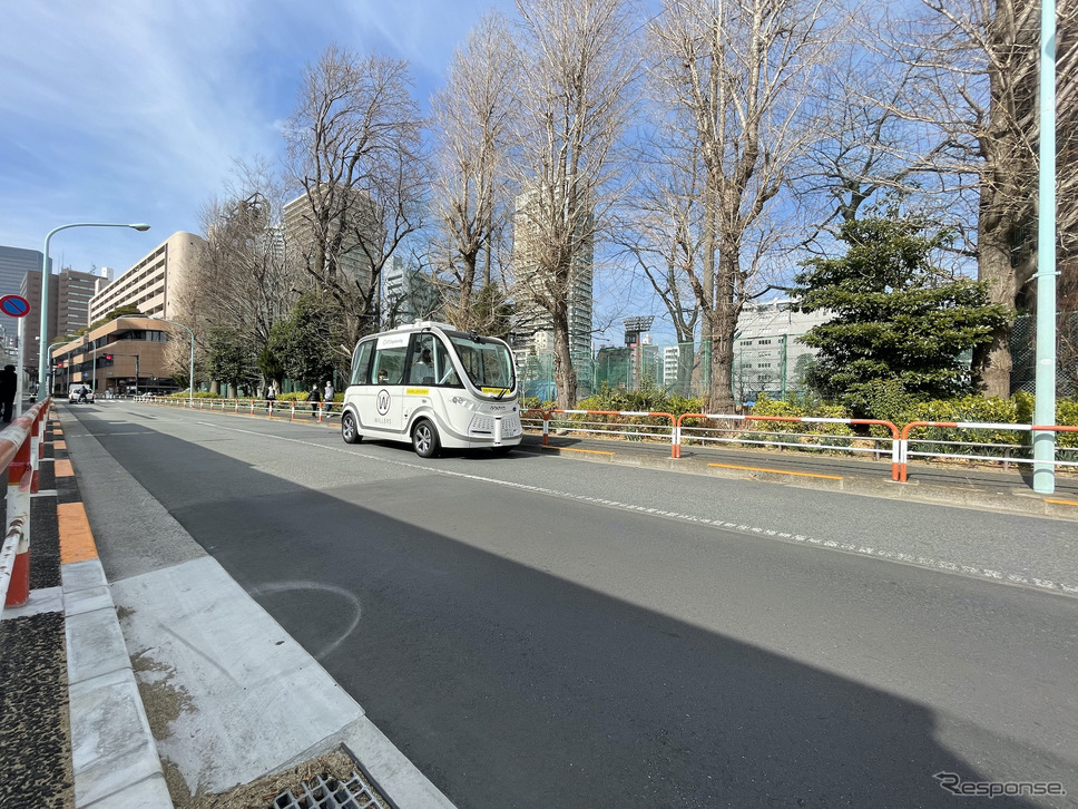 自動運転バスの走行イメージ《写真提供 WILLER》