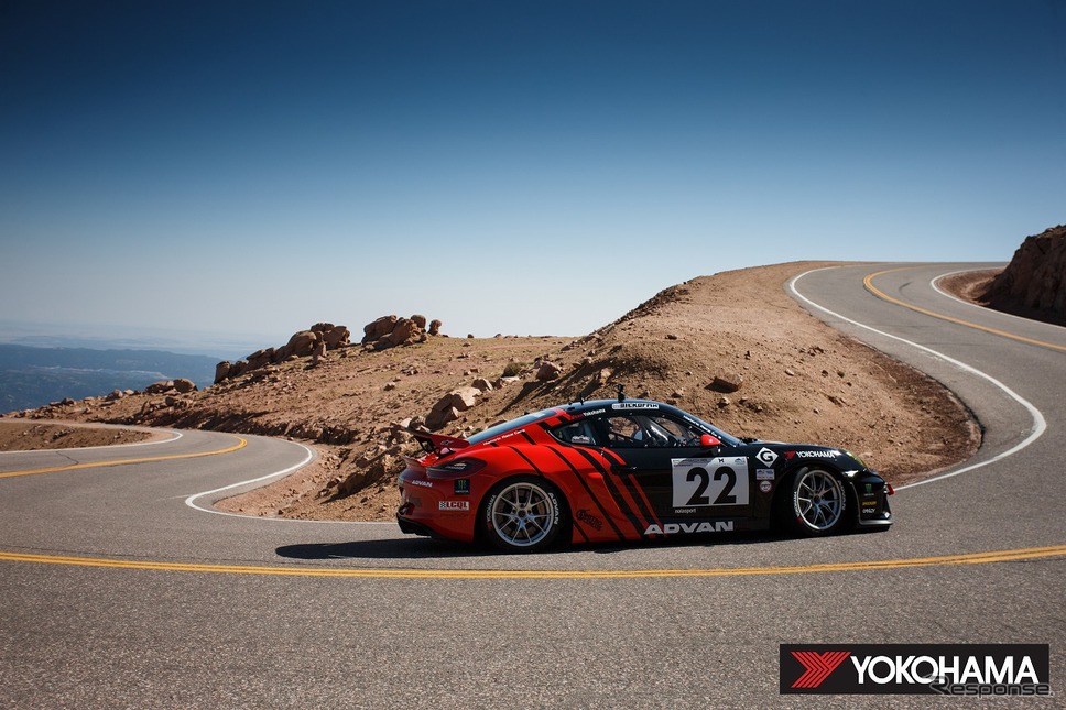 Porsche Pikes Peak Trophy by Yokohama」に参戦したPorsche Cayman GT4 Clubsport（2020年）《写真提供 横浜ゴム》