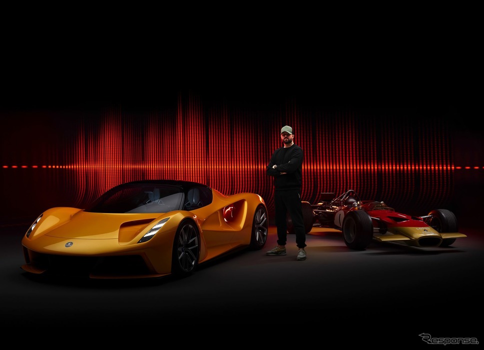 ロータス・エヴァイヤ と タイプ49 とパトリック・パトリキオス氏《photo by Lotus Cars》