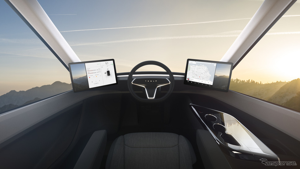 テスラの電気トラック、セミ《photo by Tesla》