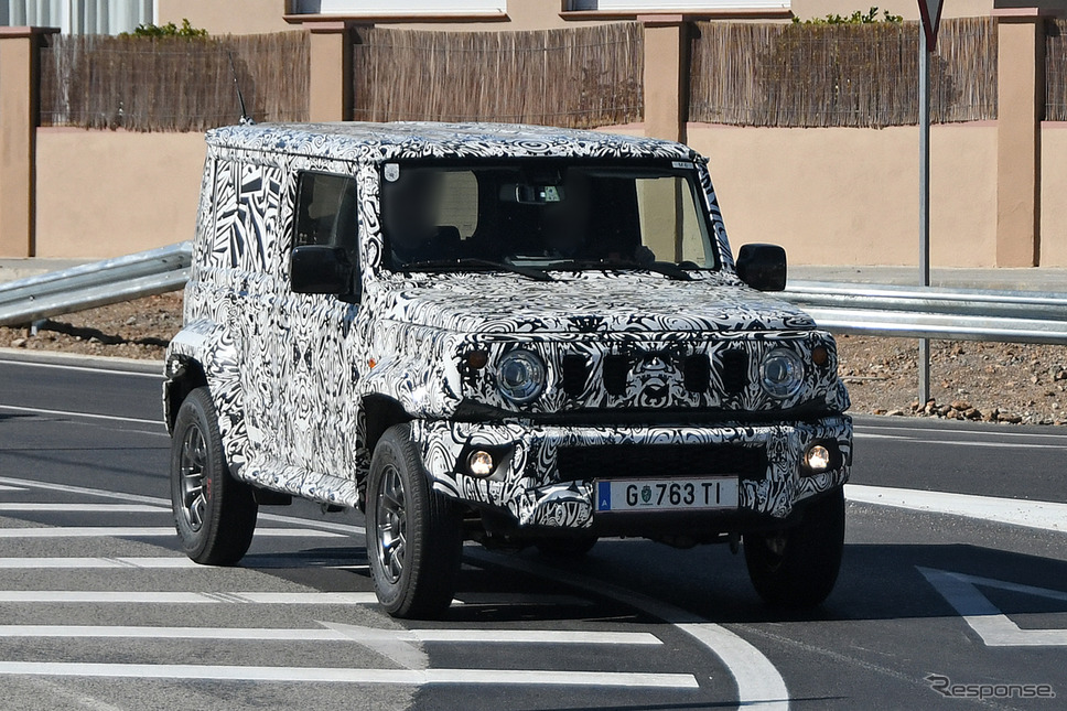 スズキ ジムニー ロングバージョン開発車両(スクープ写真)《APOLLO NEWS SERVICE》