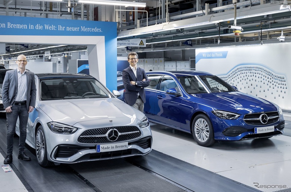 ドイツ・ブレーメン工場で生産が開始されたメルセデスベンツ Cクラス 新型《photo by Mercedes-Benz》