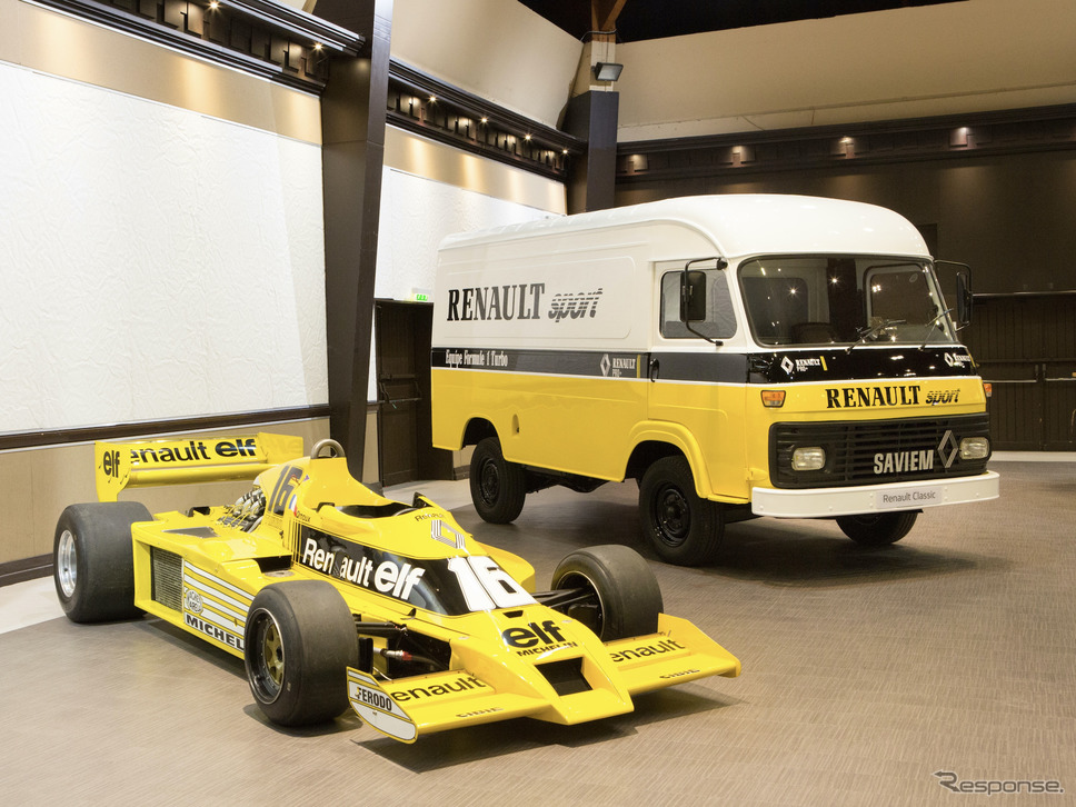ルノーのタイプフェイス、1978年〜。F1マシンは更新前。《photo by Renault》