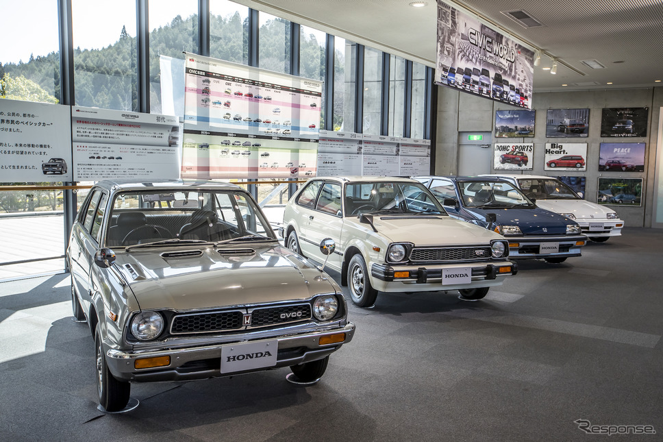 ホンダ・コレクションホールで開催されている企画展“CIVIC WORLD”《写真撮影 山内潤也》