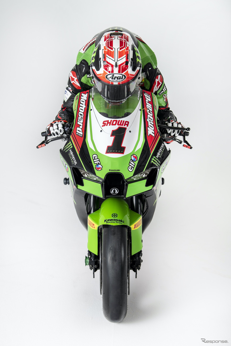 ジョナサン・レイとNinja ZX-10RRスーパーバイク世界選手権2021年使用《写真提供 川崎重工業》