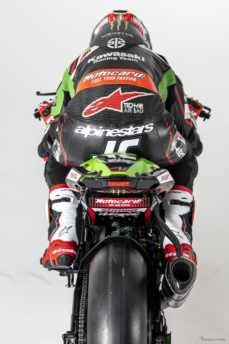 ジョナサン・レイとNinja ZX-10RRスーパーバイク世界選手権2021年使用《写真提供 川崎重工業》