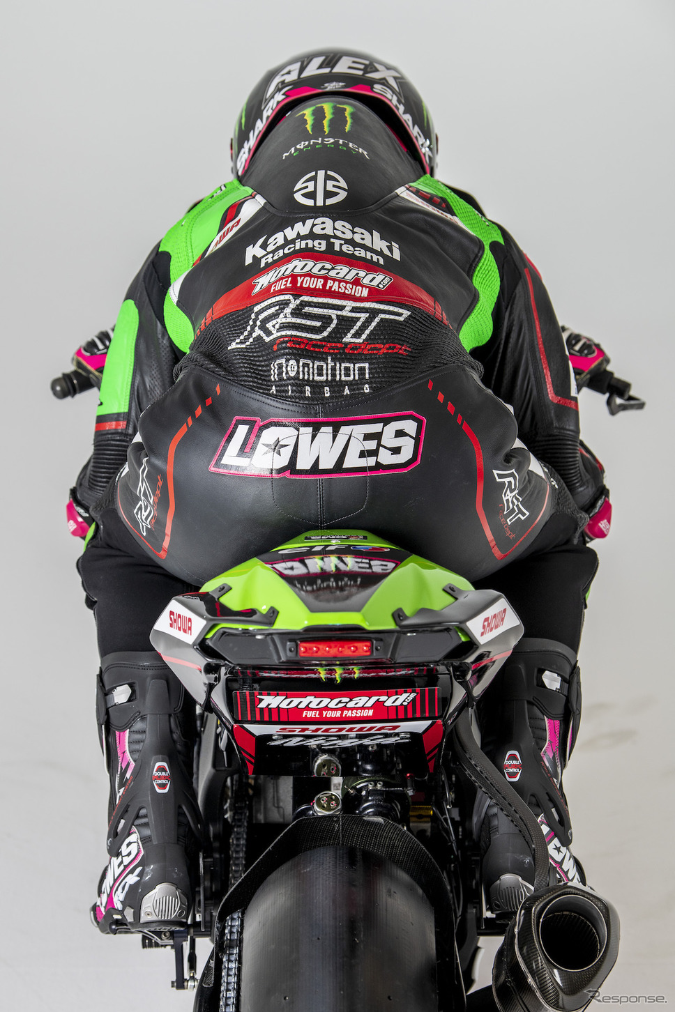 アレック・ロウズとNinja ZX-10RRスーパーバイク世界選手権2021年使用《写真提供 川崎重工業》