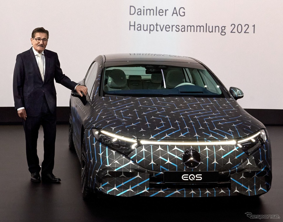 メルセデスベンツ EQS のプロトタイプ《photo by Mercedes-Benz》