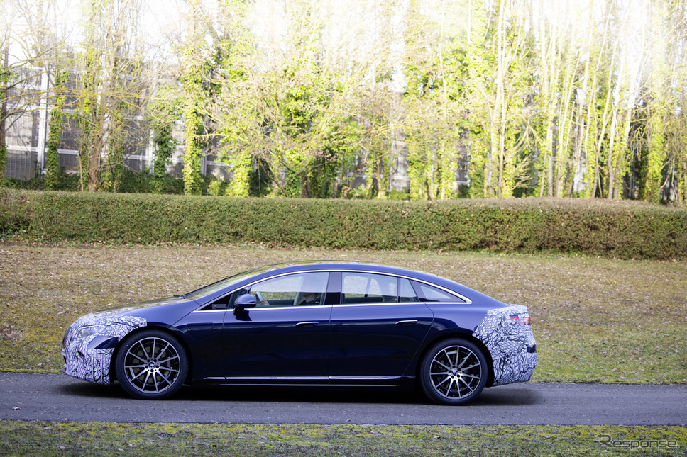 メルセデスベンツ EQS のプロトタイプ《photo by Mercedes-Benz》